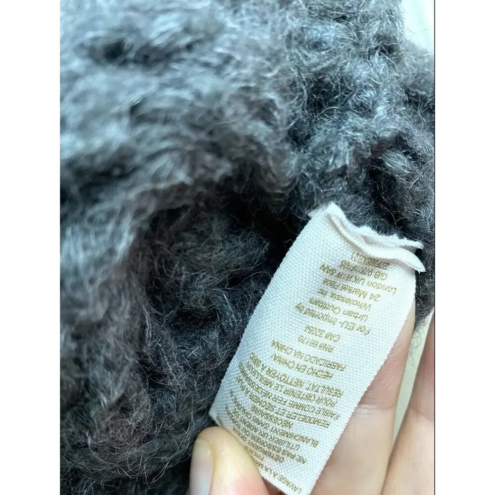 XS Free People Grey Crop Knit Sweater